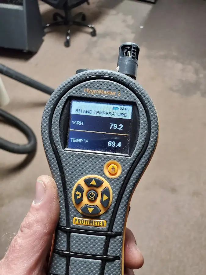 Moisture meter humidity assessment for Fire & Smoke Damage Restoration in Temple Terrace